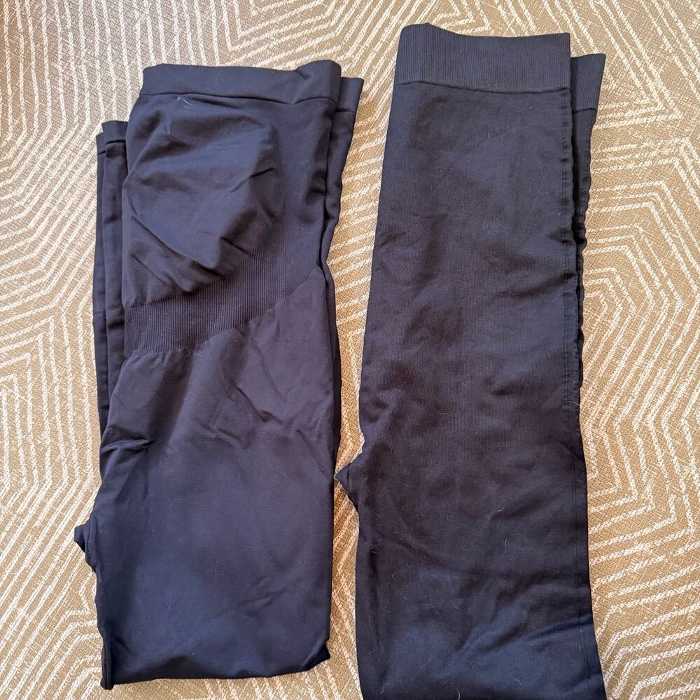 Blanqi & Isabel Maternity Leggings Bundle Size L XL Black 2 Pair